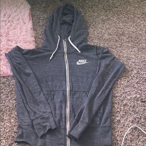 Nike Gray ZIP Up sweatshirt